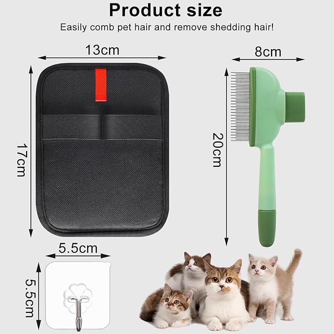 Pet Hair Removal Glove, Magic Brush Pet Hair, Cat Comb, Washable Reusable Dogs Cats Hair Gloves for Furniture, Bed, Sheets, Couch, Clothes, Carpet, Car Seat, Pet Grooming, Curtain (1PCS)