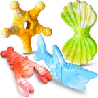 KXK Durable Dog Chew Toys for Aggressive Chewers Large Medium Small Breed, Tough Dog Toys for Large Medium Small and Puppies Teeth Cleaning, Pet Toy with Durable Nylon (New-4 Pack)