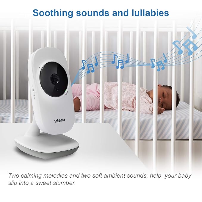VTech VM350 Baby Monitor, 5" Screen, 1000ft Long Range, Night Vision, 2-Way Talk, Lullabies, Secured Transmission No WiFi