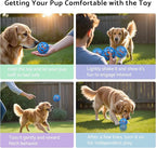 seagi Interactive Dog Toys – Durable Automatic Bouncing & Vibrating Interactive Dog Ball for Smart Play, Motion-Activated Moving Dog Toy for Small/Medium/Large Dogs,USB Rechargeable (Blue)