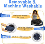 Washable Orthopedic Large Dog Bed - Extra Large Dog Bed with Bolsters Removable Orthopedic Foam Support Dogs Beds for XL Large Size Pet with Waterproof Cover Non-Slip Bottom