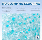 Made4Pets Cat Litter Crystals, Non Clumping Cat Litter Odor Control Kitty Litter Non Clumping No scooping Low Dust, Low Tracking, Lightweight, Dehydrates Waste,Cologne– 25.8 lbs (6 x 4.3 lb Packs)