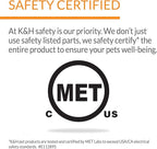 K&H Pet Products Thermo Lookout Pod Indoor Heated Cat Bed for Large Cats, Heated Cat Cave, Thermal Cat Mat Hideaway for Small or Large Cats and Kittens - Classy Gray 22 Inches