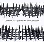13x49CM Cat Scat Mat Cats Net Digging Stopper Prickle Strip Home (Black)