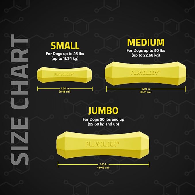 Playology Squeaky Dog Toy Fetch Stick | Durable Rubber Toys for Interactive Play | Chicken Scented Fetch Stick for Medium Dogs | Floating Dog Toy Made from Non Toxic Materials