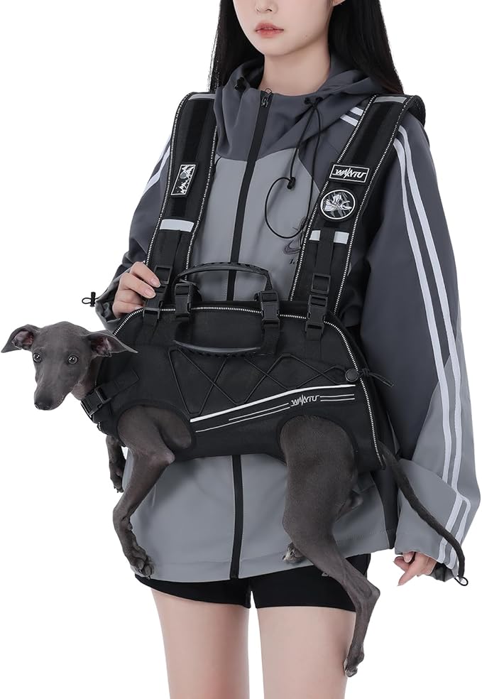 Dog Backpack Carrier for Small Dogs,Dog Lift Harness,Adjustable Padded Breathable Straps for Dogs, Disabled, Joint Injuries, Arthritis, Loss of Stability Dogs Walk,XL(24-35LBS)