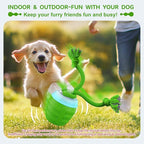 Interactive Dog Toys, [2025 Newly Upgraded] Interactive Dog Ball for Medium/Large Dogs, Automatic Moving Dogs Toy Wicked Ball for Boredom & Training, Play Music, USB Rechargeable(Green)