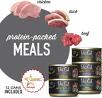 Tiki Cat After Dark, Variety Pack, High-Protein and 100% Non-GMO Ingredients, Wet Cat Food for Adult Cats, 2.8 oz. Cans (Pack of 12)