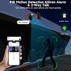 Solar Security Cameras Wireless Outdoor 4Pack, 5G&2.4G WiFi Cameras with Solar Panel,2K Camera for Home Security with AI Detection, Siren,Color Night Vision, 2-Way Talk, IP65, Works/Alexa, Cloud/SD