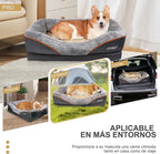 JOYELF Medium Memory Foam Dog Bed Orthopedic Dog Bed & Sofa with Removable Washable Cover and Squeaker Toy as Gift