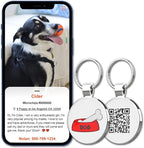MYLUCKYTAG QR Code Dog Tags - Scan for Instant Pet Location Alert Email