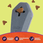 Barkbox Drac Pack Halloween Dog Toy & Treat Bundle - Treat Dispensing Chew Toy and Soft Baked Pumpkin Dog Treats