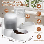 Gravity Cat Feeder with 2.8L Capacity, BPA Free, Food Grade Plastic, Automatic, Eco-Friendly