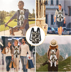 YUDODO Pet Dog Carrier Backpack Adjustable Dog Front Carrier, Legs Out Easy-Fit Dog Travel Backpack Carrier for Hiking Camping for Small Medium Dogs Cats and Rabbits (Medium), Camouflage Green