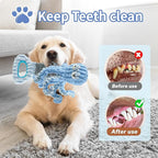 Squeaky Dog Toys for Large Dogs, Octopus Dog Toy Interactive Tug of War Dog Plush Toy to Keep Them Busy, Crinkle Dog Toy Plush Dog Toys (Blue)