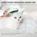 Aumuca Cat Brush for Shedding, Cat Brushes for Indoor Cats, Horses Grooming Deshedding Brush for Dog Kitten Horse Massage Removes Loose Fur, Forest Green
