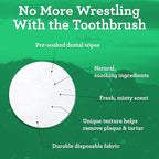 VetPro Complete Dr. Joseph's Advanced Dog Dental Wipes, 50 Count, Easy Teeth Cleaner for Dogs and Cats with Peppermint and Spearmint, Freshens Breath, Reduces Tartar