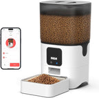 RCA Pet Rabbit, Cat & Dog Feeder, 6-Liters | Smart, WiFi, RCA App Control for Remote Feeding, Dishwasher Safe Bowls, Compatible with Alexa & Google, BPA-Free Materials