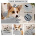 Pet Grooming Gloves - Gentle Dog Bathing Shampoo Brush - Massage Mitt with Enhanced Five Finger Design - Efficient Deshedding Glove for Dogs, Cats, Rabbits and Horses - 1 Pack