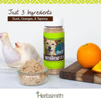 Herbsmith Kibble Seasoning – Freeze Dried Duck – Dog Food Topper for Picky Eaters – Grocery-Grade Fruits + Veggies – 3oz
