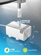 Dog Water Fountain Stainless Steel, 410oz/3.2Gal/12L Large Pet Water Fountain for Dogs, Dog Water Bowl Dispenser with Water Level Window & LED Indicator, Super Quiet for S-L Dogs and Multi-Pet (Pump)