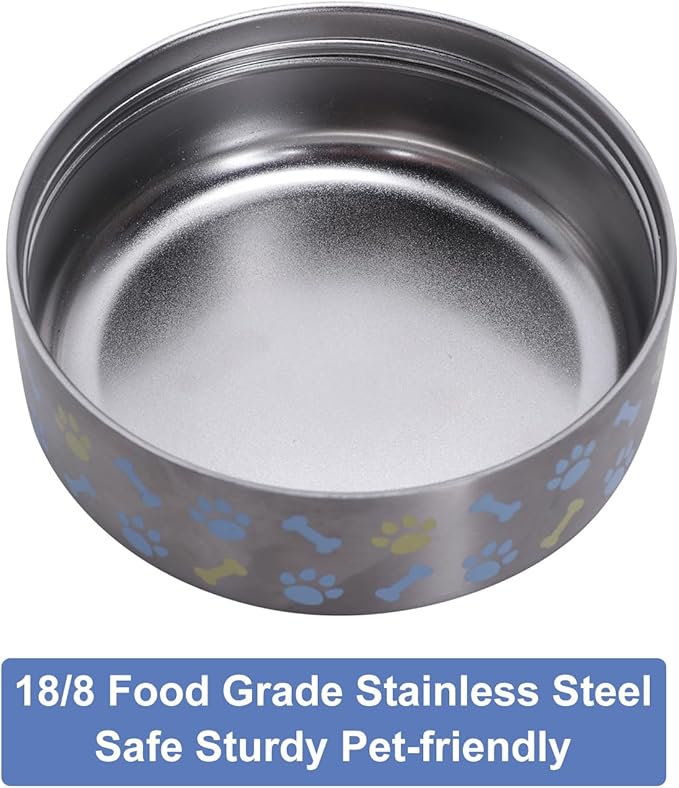 GiNT 37oz Insulated Stainless Steel Dog & Human Water Bottle, All-in-1 Travel Dispenser with Detachable Bowls & Carrying Case, Leak-Proof Pet Canteen for Walking, Hiking, Camping, Car (Blue)