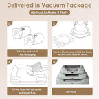 EHEYCIGA Orthopedic Dog Beds for Large Dogs, Waterproof Memory Foam Large Pet Bed with Sides, Non-Slip Bottom and Egg-Crate Foam Dog Couch Bed with Washable Removable Cover, Greyish Green