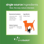 smallbatch Pets Premium Freeze-Dried Chicken Heart Treats for Dogs and Cats, 3.5 oz, Made and Sourced in The USA, Single Ingredient, Humanely Raise Meat, No Preservatives or Anything Artificial Ever