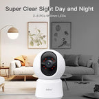 ARENTI 5G Indoor Security Camera, 4MP Pet Camera with Speaker for Dog/Cat, Baby Monitor with Phone App, Dual-Band WiFi, Auto Tracking, Super Night Vision, 2-Way Talk, Cloud & SD Card Storage(P2Q 2PC)