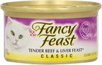 Fancy Feast Gourmet Cat Food Tender Beef & Liver Feast, 3 oz