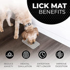 Pup Culture Dog Lick Mat for Dogs (2 Pack), Feeding Pad for Anxious Pets Plus 4 Different Puzzles for Mental Stimulation for Dogs - Supports Mental, Dental, and Digestive Health - Heavy Duty