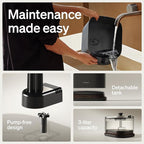 PETLIBRO Upgrade Cat Water Fountain, Cordless Cat Fountain Battery Operated, App Monitoring 3L/101oz Dockstream 2 Pet Water Fountain with Stainless Steel Tray, 5GHz WiFi Dog Water Bowl Dispenser