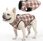 SCENEREAL Winter Coat with Harness for Small Medium Dogs, Waterproof Puffer Jacket with Zipper, Fleece Snow Clothes for Puppy