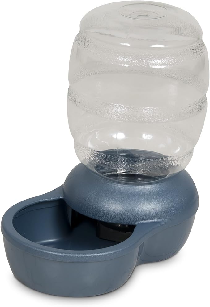 Petmate Replendish Gravity Waterer Cat and Dog Water Dispenser 0.5 GAL, Blue, Made in USA