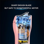 2 in 1 Prowerful Home Professional Dog Grooming Kit Clipper Low Noise USB Rechargeable Gifts for Dog Cat Pink,MTS006