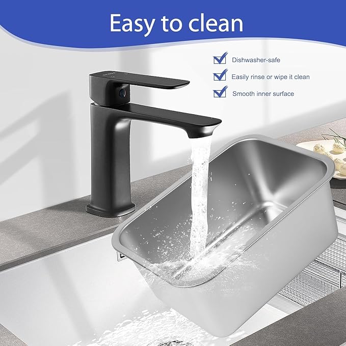 1.25 Gallons Large Dog Water Bowl, 2PCS Stainless Steel Metal Dog Bowls, Large Capacity Pet Food Bowl Water Dish for Indoor and Outdoor Universal for Small & Medium Dogs 12.6''×8.7''×3.9''