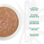 Tiki Cat Aloha Friends, Chicken, Pumpkin & Lamb, Grain-Free & High Moisture, Wet Cat Food for All Life Stages 2.5 oz. Pouch (12 Count)