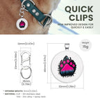 Personalized Dog Tags with QR Code - Custom Dog Name Tags, Smart Pet ID Tags, Free Online Scan for Instant Pet Location Alert Email