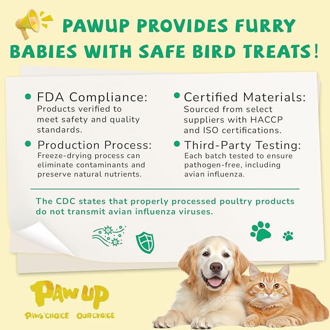 PAWUP Freeze Dried Duck Liver Cat Treats, Dog Liver Treats, High Protein Snack for Dogs, Cats, Healthy Single Ingredient, Rawhide Free, Grain Free, 4.6 oz