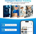 Pan/Tilt Indoor Security Camera, 5G&2.4G WiFi Indoor Cameras Wireless for Home Security, Baby/Pet/Dog/Cat Camera with Phone App, Motion Sensor & Night Vision, 2-Way Audio, TF/Cloud Storage