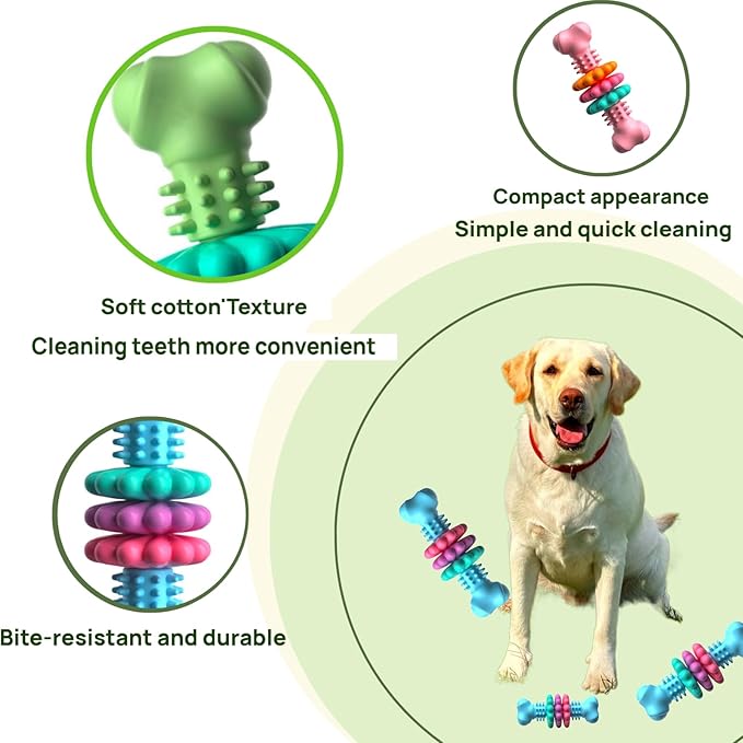 Puppy Teething Toy – Dog Chew Toy for Small Dogs and Puppies, Interactive Puppy Toy for Teething, Dog Teeth Cleaning Aid