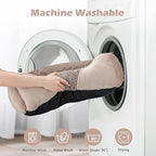 INVENHO Small Dog Bed for Medium to Large Dogs - Rectangle, Orthopedic, Soft, Calming, Durable Pet Cuddler with Anti-Slip Bottom (20"x19"x6")