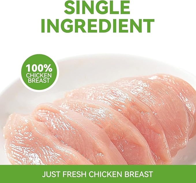 OPET Freeze Dried Cat & Dog Treats,Single Ingredient High Protein Grain Free Crunchy Cat Treats,Healthy Training Treats (4 Pack, Chicken & Pork)