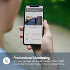 Luna 2K QHD Security Camera Indoor/Outdoor, 2.4GHzWired IP65 WiFi Camera for Home Security, Color Night Vision, Spotlight/Siren, AI Motion Detection, Smart Alerts, App Control (1, Black)