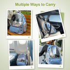 Expandable Cat Backpack,Cat Bubble Backpack Carrier for Carrying Cats, Pets and Small Dogs,Airline-Approved,Designed for Travel, Hiking, Walking,Car （Blue