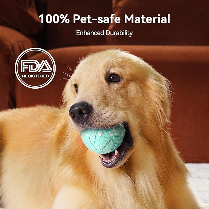 Smart Interactive Dog Toys, Wicked Ball AIR, 3 Interactive Modes, Automatic Moving, Bouncing, and Rotating, E-TPU Material, IPX7 Waterproof for Medium and Large Dogs