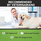 NOVEHA - Dog Ear Cleaner Wipes, Daily Ear Cleaner for Dogs & Cats - Stop Ear Itching with Aloe, Eucalyptus & Witch Hazel Ear Wipes for Dogs - for Odor Control, Dirt and Wax Removal, Unscented (150 Ct)