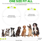 HIGO Light Up Dog Collars, USB Rechargeable LED Dog Collar, TPU Cuttable Dog Glow Collar, High Visibility Puppy Collar Safety Dog Lights for Night Walking(Green)