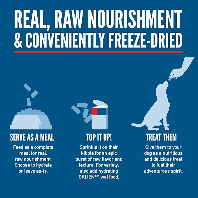 ORIJEN Epic Bites Freeze-Dried Dry Dog Food Original Recipe 6oz Bag