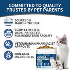 L-Lysine Supplement for Cats, Cat Vitamins for Sneezing, Runny Nose, Cold, Immune Support, Eye Function and Respiratory Health, Natural Lysine Cat Treats (120 Chews, Tuna)